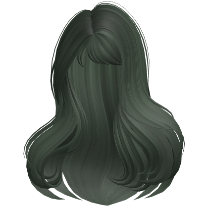 Voluminous Long Blowout Hair (Dark Green) Roblox item