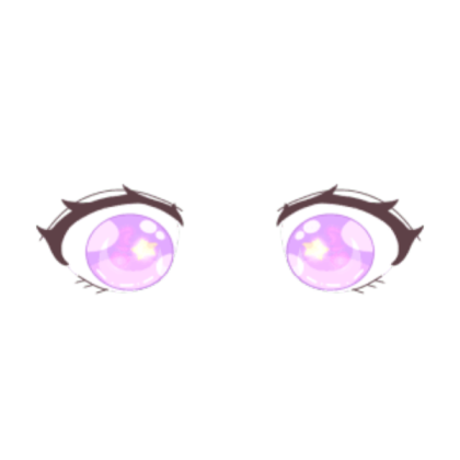 Purple chibi eyes Roblox decal