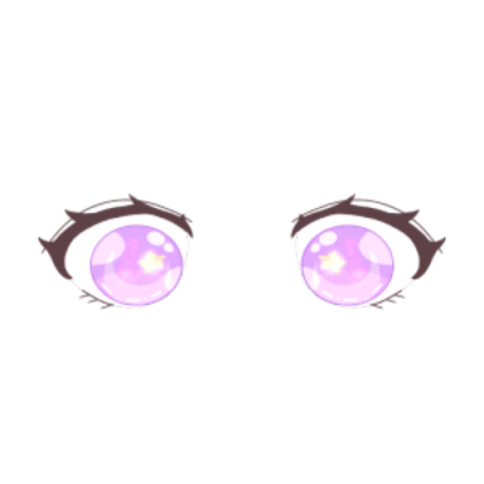 Purple chibi eyes Roblox decal
