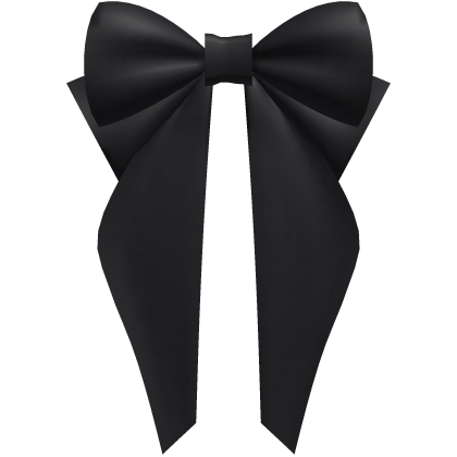cutesy basic hair bow black