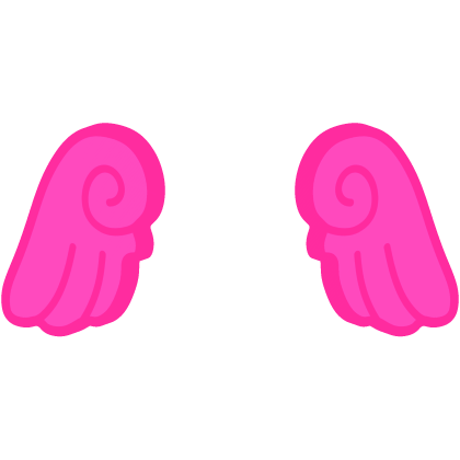 ♡ Cute Chibi Glowing Angel Wings in Hot Pink