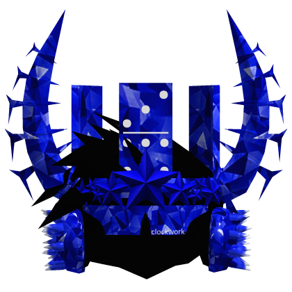 [⏳LIMITED SPARKLE] Blue Hair+Crown+Horns+Clockwork Roblox item