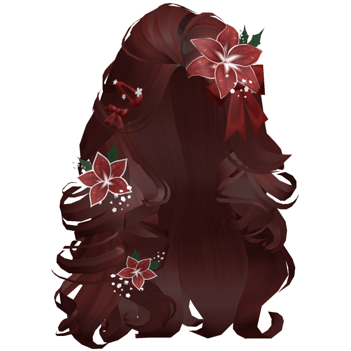 ♡ Christmas Blowout w/ Flowers (Red)