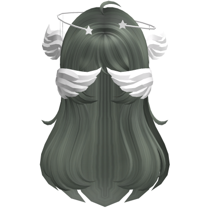 Green Angelic Hair W Halo