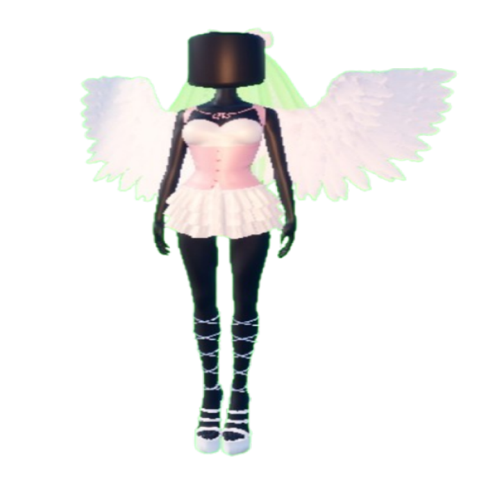 Angel VIP Set DTI Dress To Impress Item Roblox decal