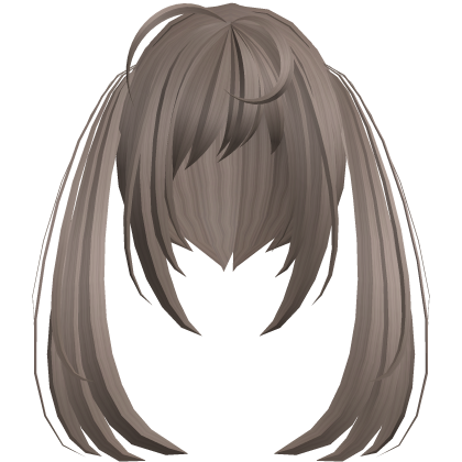 thick messy anime moe pigtails honey brown Roblox item