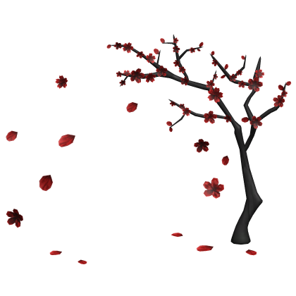Red Blossom Tree Background