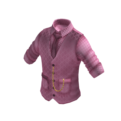Waistcoat | Rolled up Shirt | Rosa