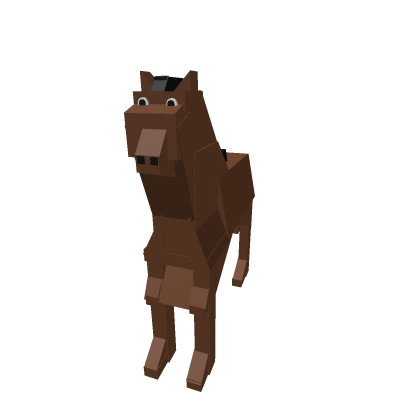 Realistic male horse