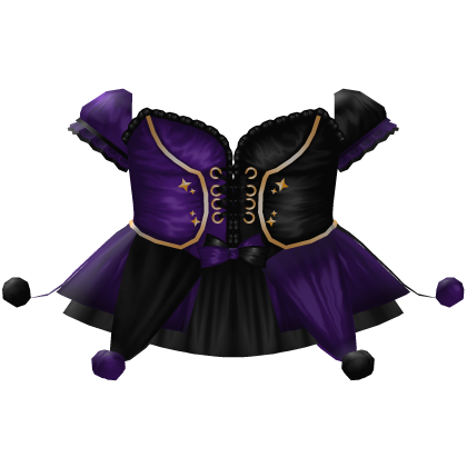 Halloween Purple Jester Witch Dress Roblox item