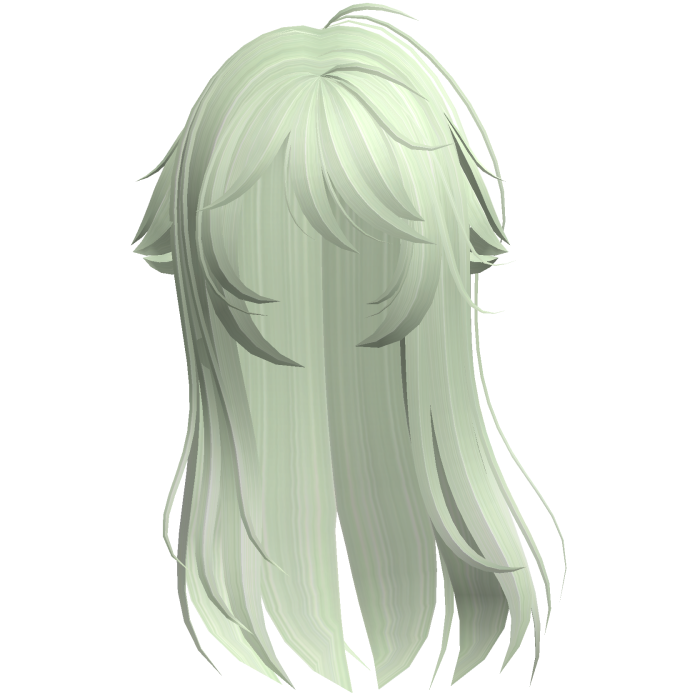 Green Shy Moe Cat Girl Windy Whispy Hair