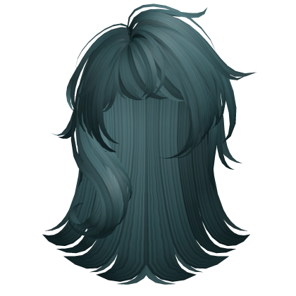 Emo Messy Hair (Blue) Roblox item
