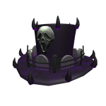 Purple Scary Spiked Top Hat