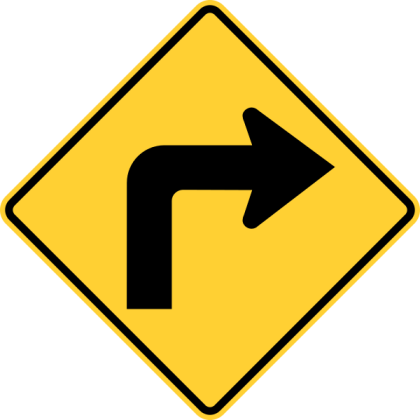 Sharp Right Sign Roblox decal