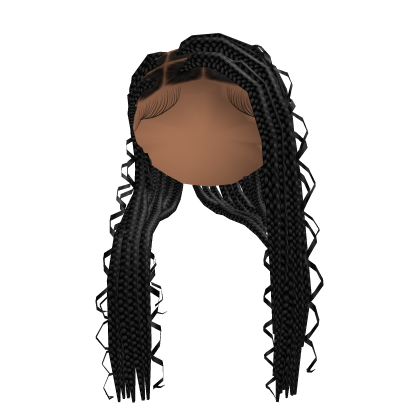 Side Part Braids [Black] Roblox item