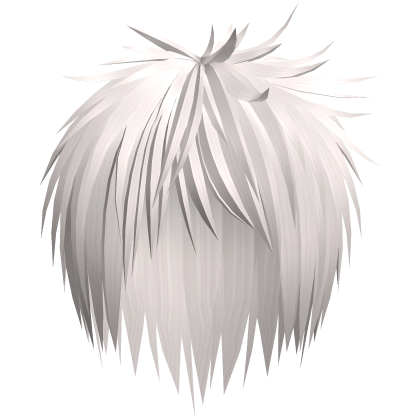 light platinum messy spiky vkei japanese hair Roblox item