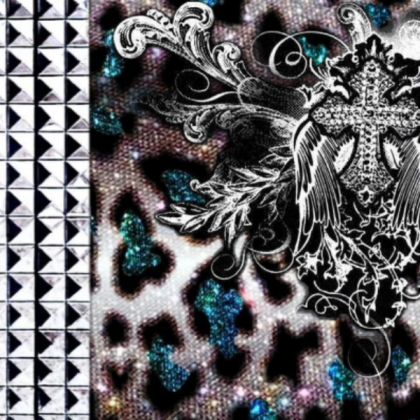 studded leopard bling y2k pattern Roblox decal