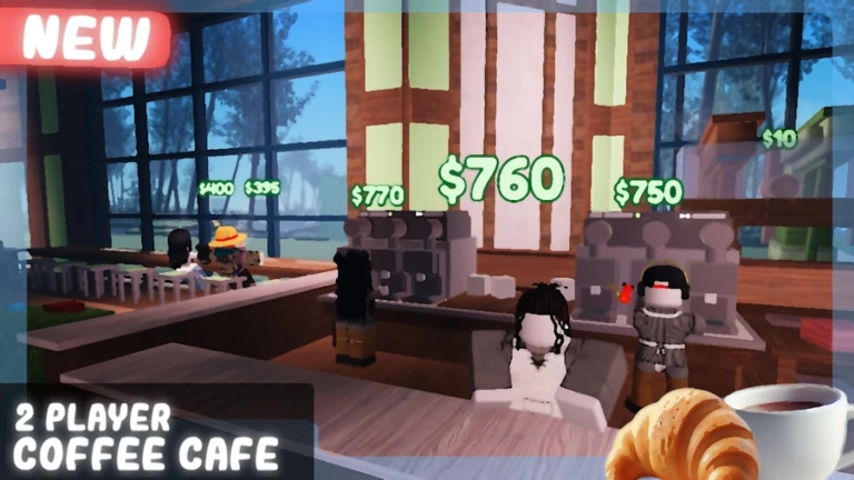 ☕2 Player Coffee Cafe Tycoon! 🍵