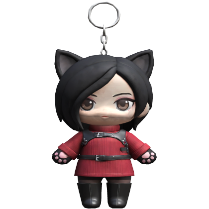 Ada Wong Cat Keychain