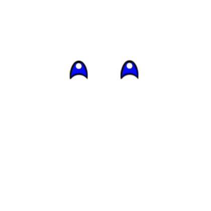 blue happy shiny eyes Roblox decal