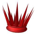 Crimson Spiky Crown