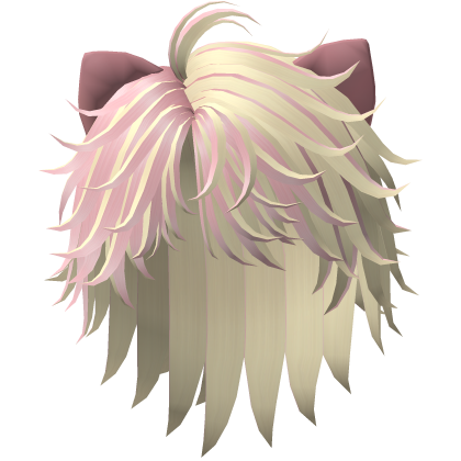 Boy Cat Hair Half Blonde & Pink Halloween Roblox item