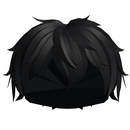 Messy Boy Hair in Black