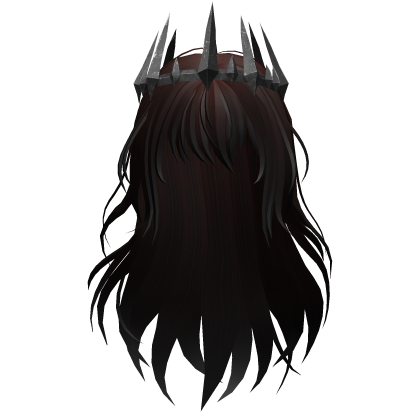 Dark Princess Long Wavy Hair - Maroon Roblox item
