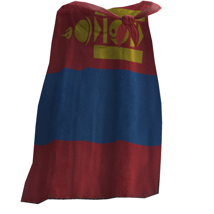 Mongolia Flag Cape