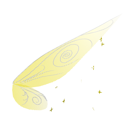 [fly animation] Yellow1 Tinkerbell Pixie Wings (R) Roblox item