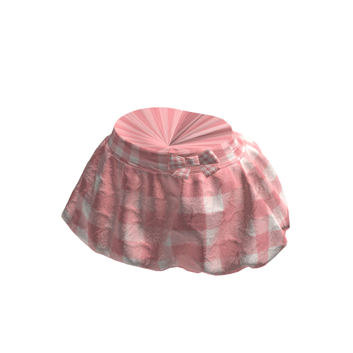 Pink Plaid Mini Skirt