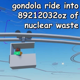 gondola ride into 89212032oz of nuclear waste icon
