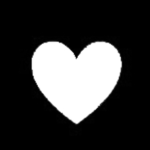 White heartX