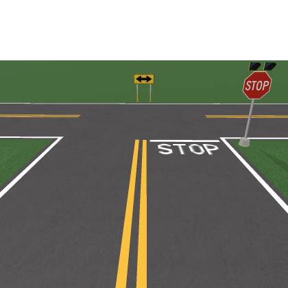 Three-Way Intersection Road