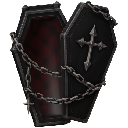 Red Halloween Coffin