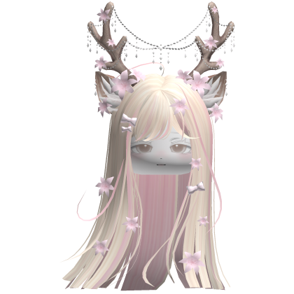 Ethereal Christmas Fairy Fawn Hair w/ Antlers