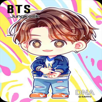 Chibi Jung-Kook from DNA Roblox decal