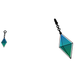Aqua Gem Earrings 