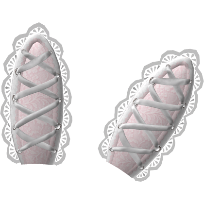 Pink Lace-Up Bunny Ears