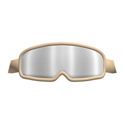 Beige Ski Goggles