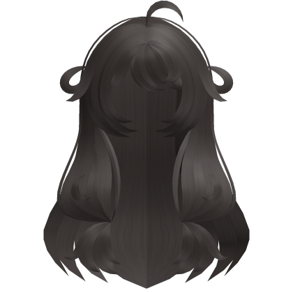 dark ash adorable poofy long moe hair