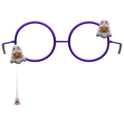 purple halloween ghost eyewear