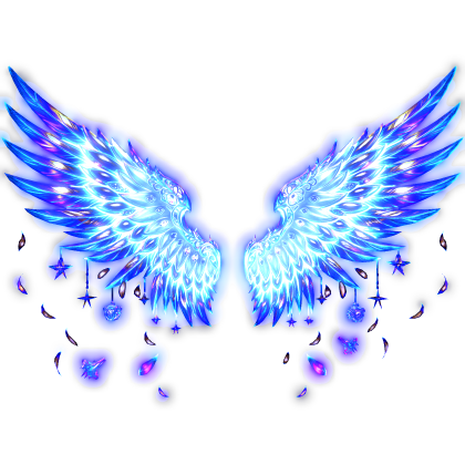 Glowing Starlight Emissive Wings (Purple Blue) Roblox item