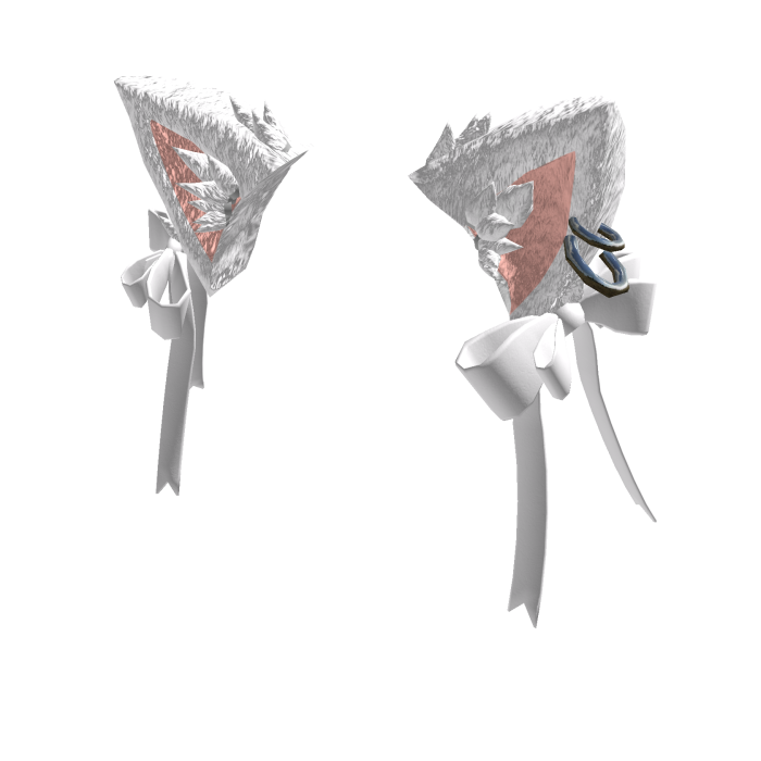 Punk Cat Set Ears white