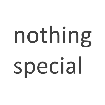 nothing special