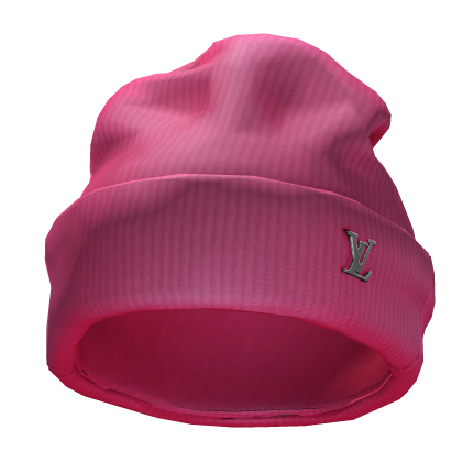 Pink LV Designer Beanie