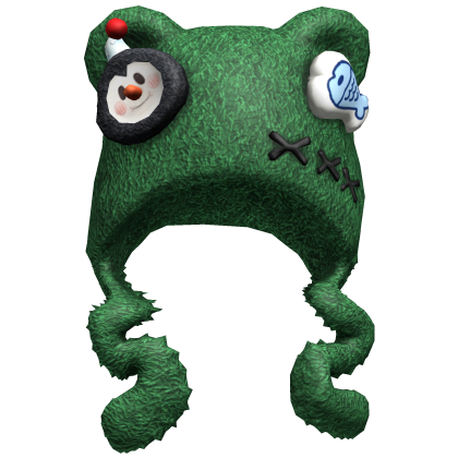 Green Cute Cozy Messy Hood Roblox item