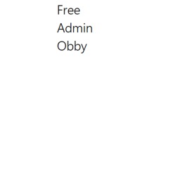 Free Admin Obby