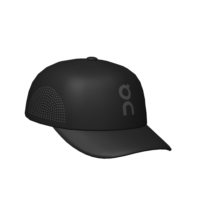 Casquette de sport ON Running Noir Gris à l'Enver