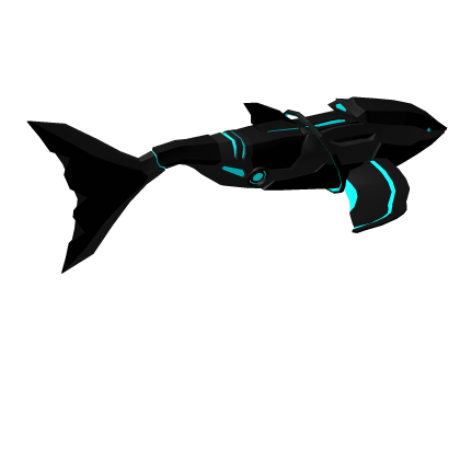 blue shark turret (left shoulder)